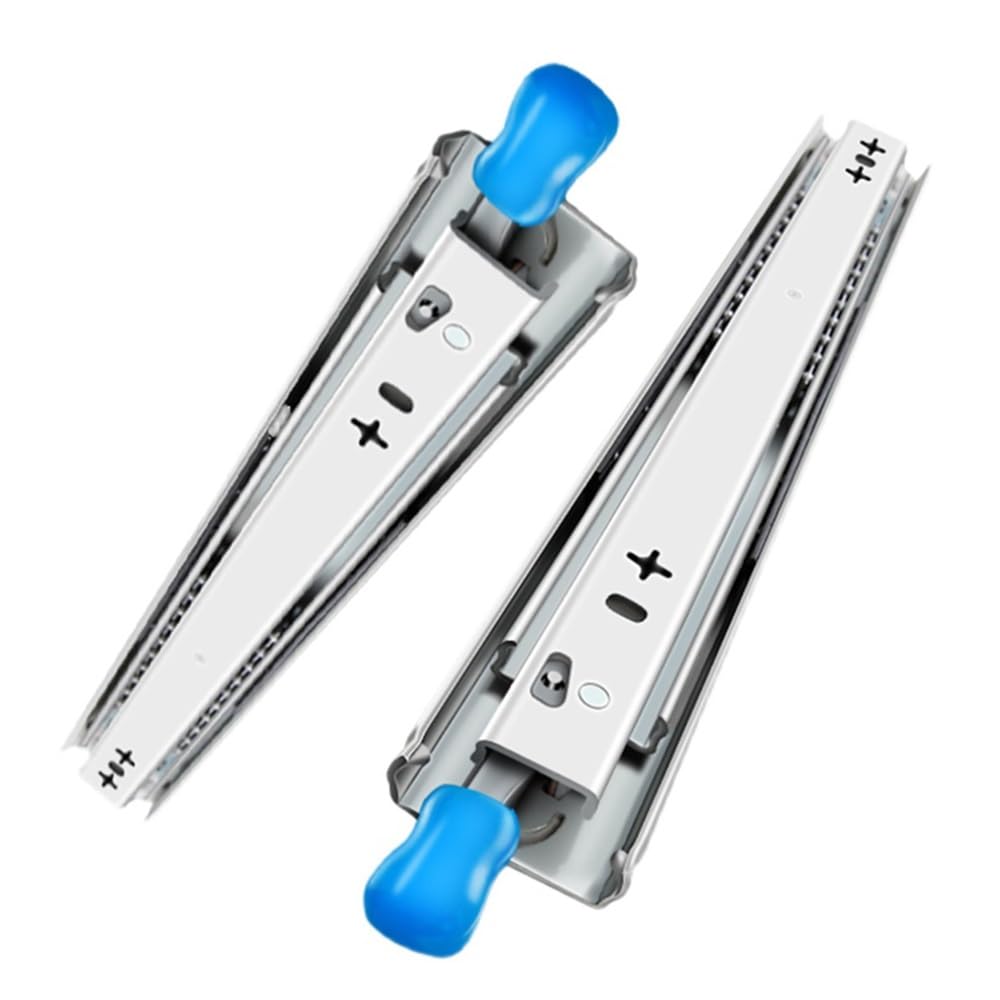 Guide Per Cassetti Pesanti Con Blocca 300 350 400 450 500 550 600 650 700 750 800 850 900 950 1000mm Guide Cassetti Estrazione Totale 120KG Carico(12in/300mm)