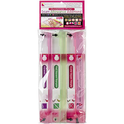 Guidelines4quilting Seam Allowance Additions with Finger Guards, 12-Inch