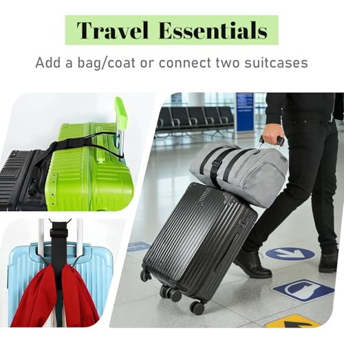 Sangles de connecteur de bagages réglables et robustes, multi-usage, pour valises, 2 paquets – Image 3