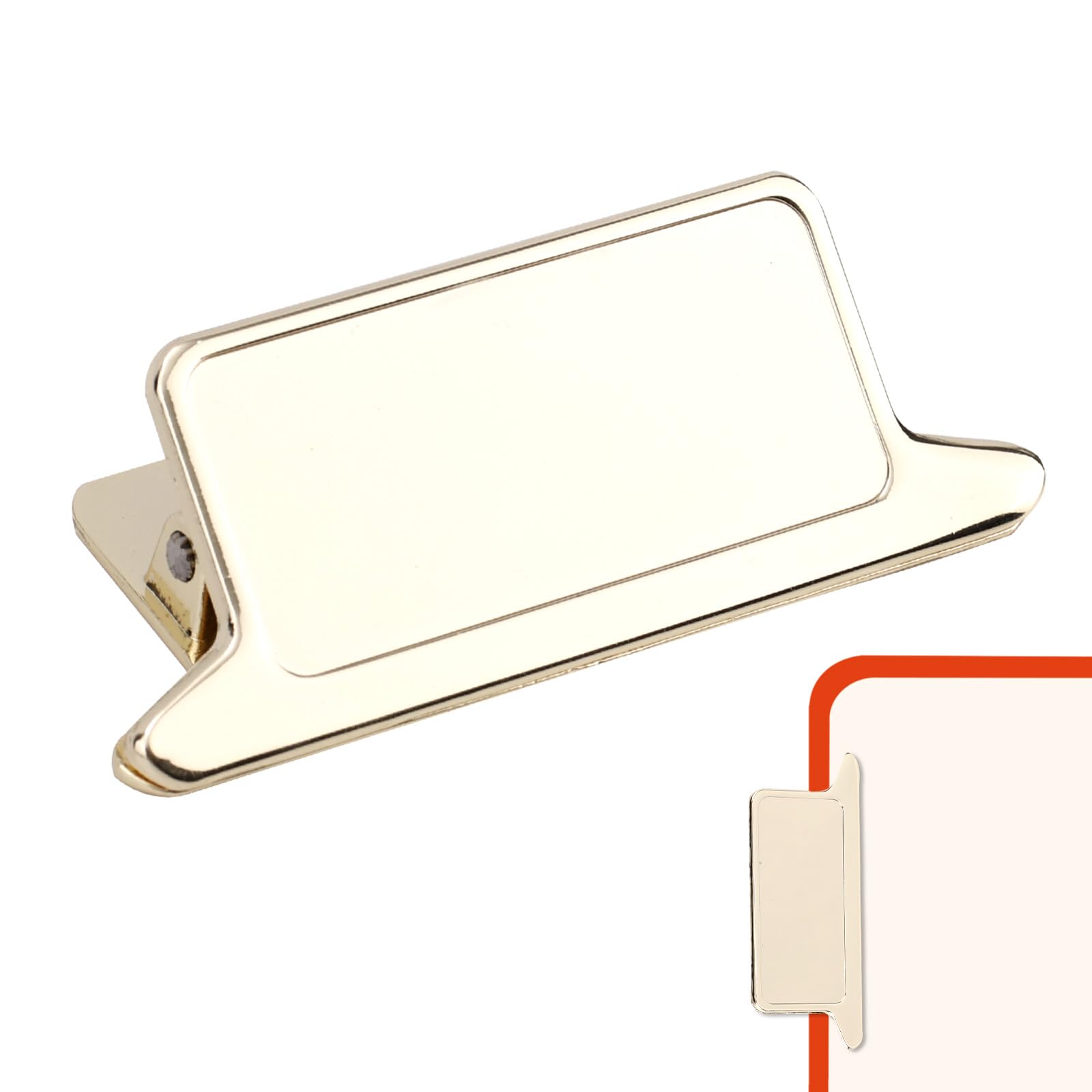 Metal Paper Clip, Vintage Alloy Paperclip Decorative Journal Page Binder Book Clamp Holder for Office Home DIY School Stationery Planner Sketchbook Notebook Charm Organizer Accessories (Gold)