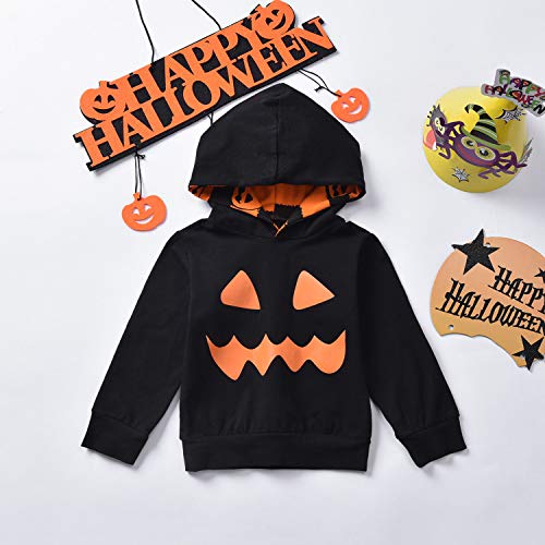 Unutiylo Toddler Newborn Baby Boys Halloween Haunt O'Lantern Clothes Pumpkin Skellington Smiles Outfits Sets4