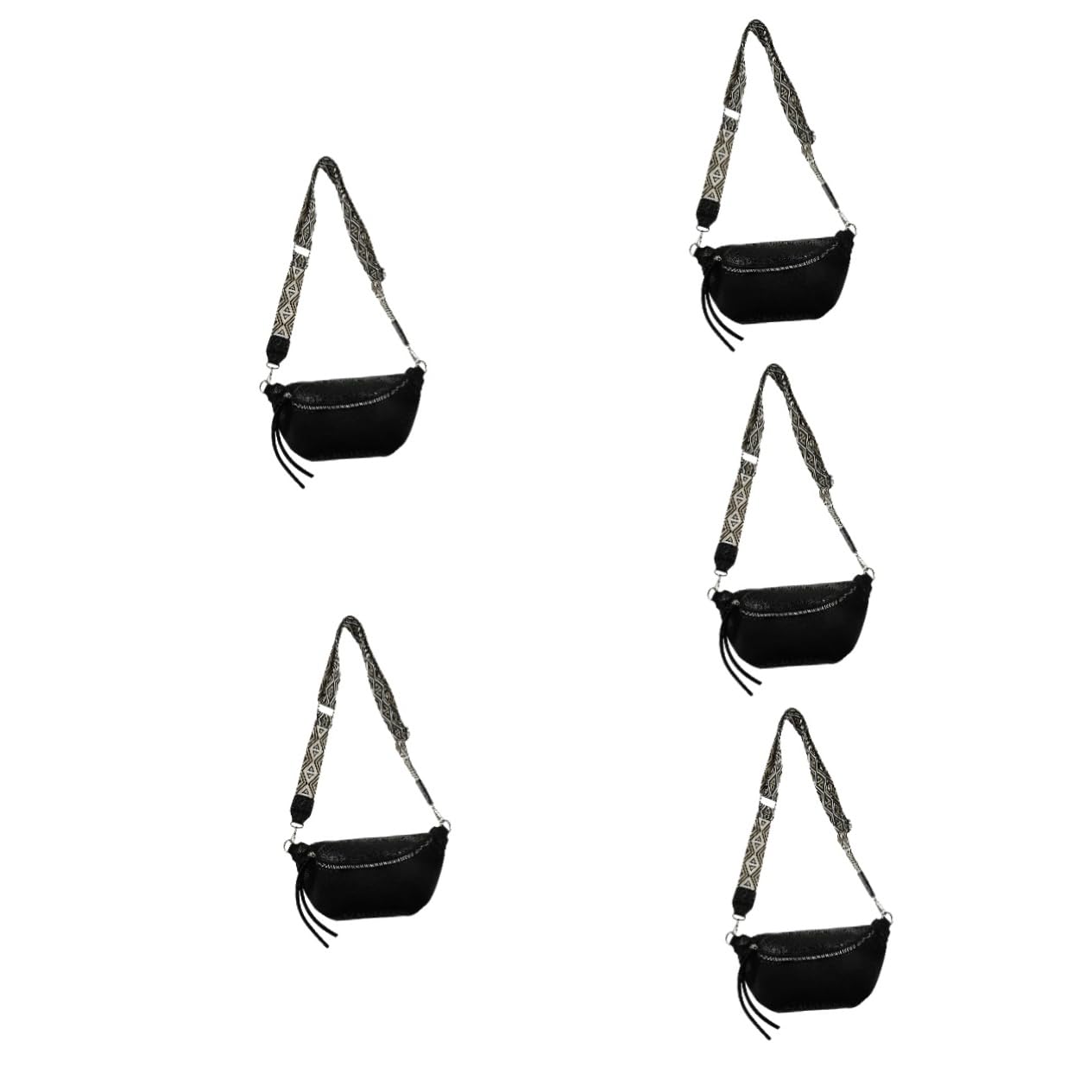 5stücke Crossbody Tasche Damen Verstellbare Sling Brusttasche Große Pu Umhängetasche Für Reisen Leichte Und Wasserabweisende Schultertasche Für Sport Shopping Und Festivals