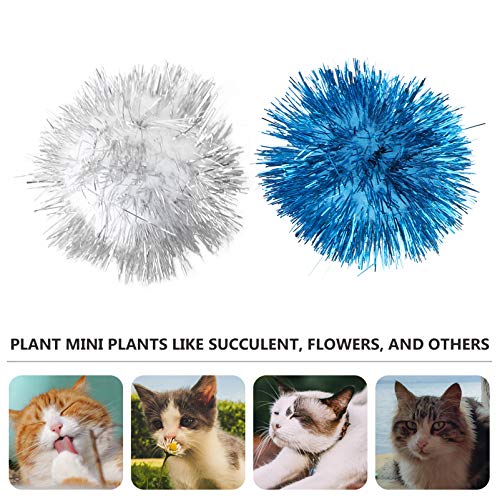 ULTECHNOVO Glitter Bolas de Brinquedo-Brinquedo de Estimação Bolas Bolas de Glitter Colorido Engraça