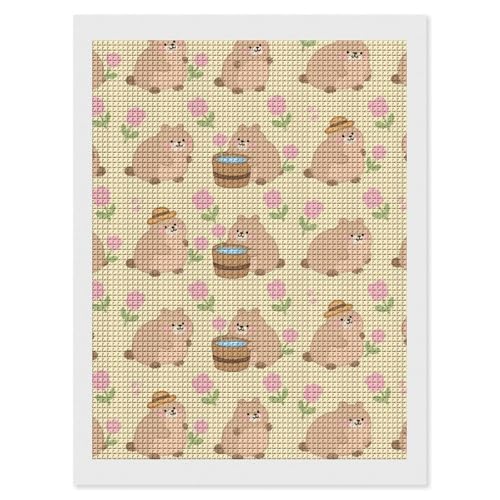 Kit peinture diamant Capybara 5D FodPand à broderie carrée pour adulte