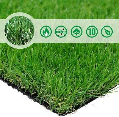PET GROW Artificial Grass Turf 13FTX82FT(1066 Square FT)- Realistic & Thick Synthetic Fake Grass Mat for Outdoor Garden Landscape Pet Dog Grass Rug Faux Turf