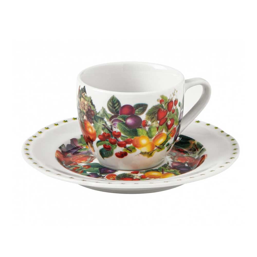 BRANDANI TAZZINA CAFFE LE PRIMIZIE SET 4 PZ PORCELLANA