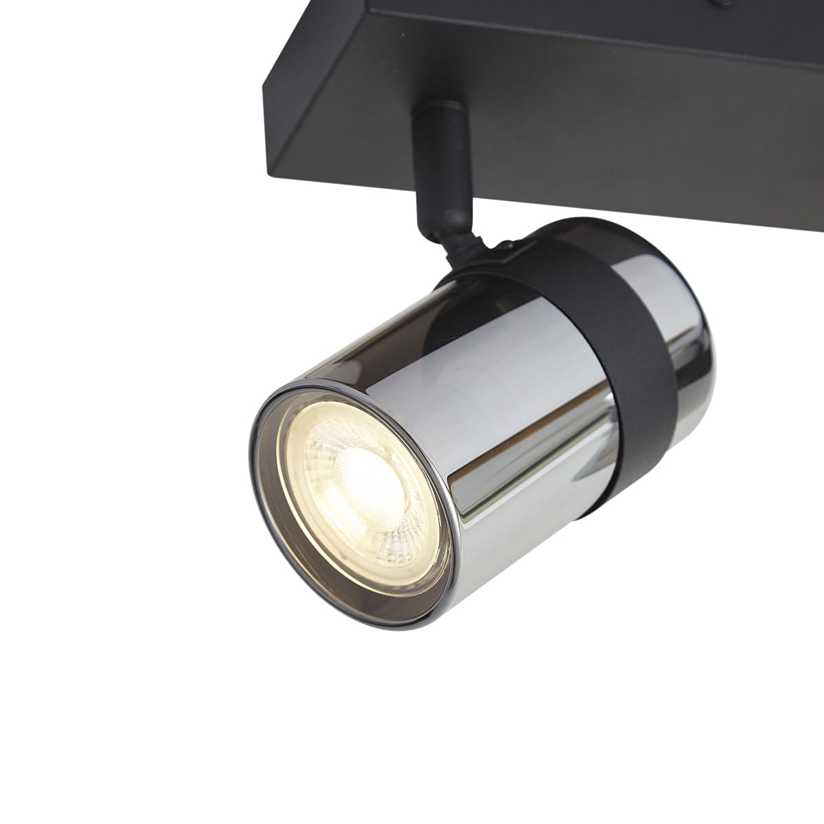 Qazqa foco ajustable 3 luces negro rectangular 40 cm Gianni