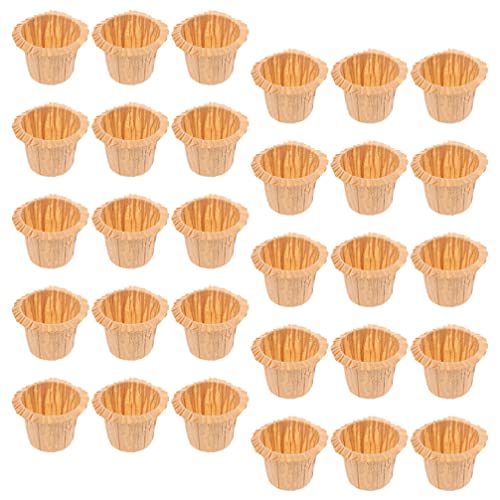 UPKOCH Invólucros De Cupcake Forros De Cupcake De Papel 30 Pcs Copos De Cozimento De Papel Mini Invó