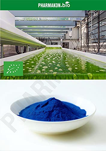 Pharmakon Blue Spirulina Powder, Phycocyanin Superfood, 100 Servings, Low Temperature, Solvent-Free Extraction, Value Pack (3.5 Oz) #TOP5