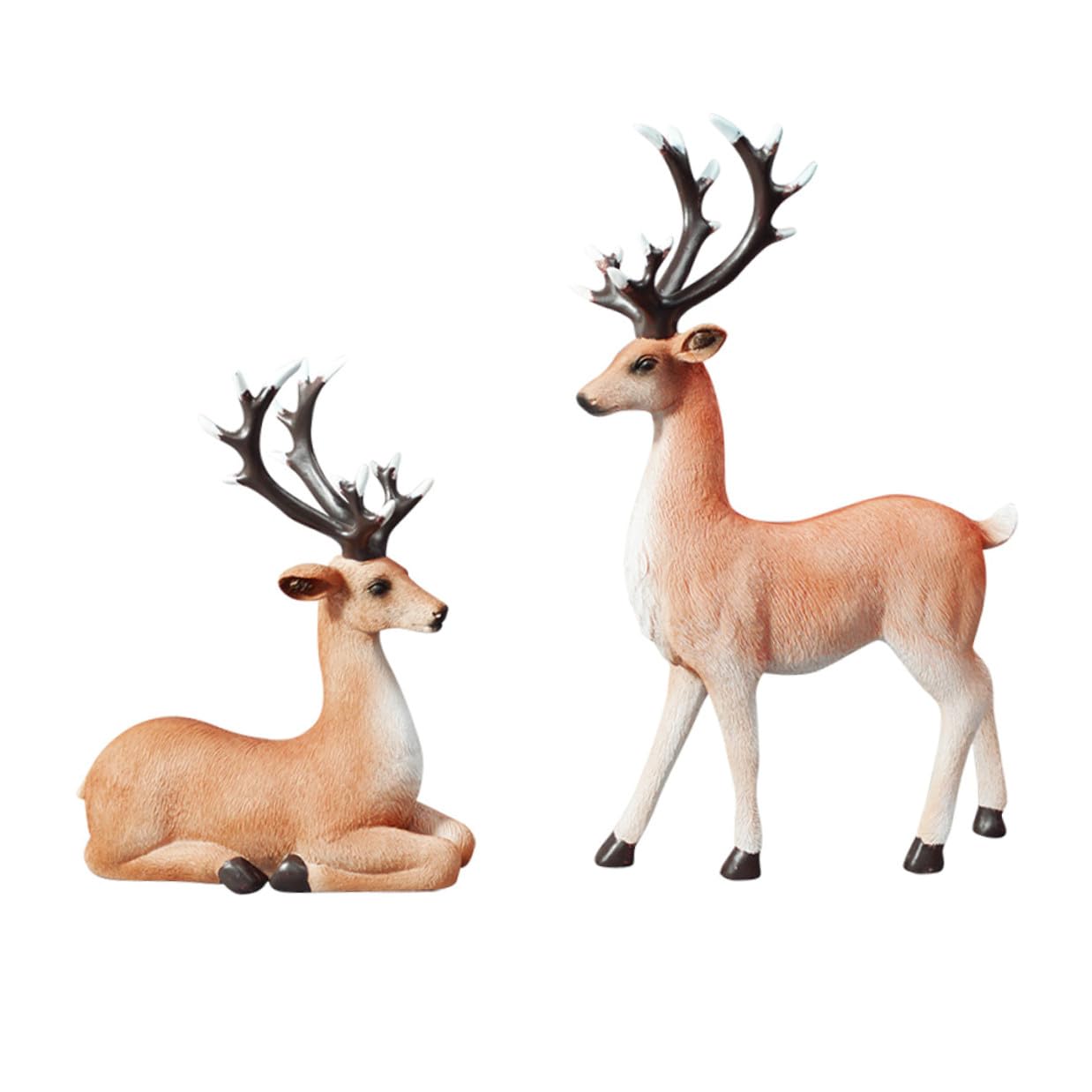 Elchfiguren aus Kunstharz als Ornamentale Hirschdekoration für Wohnzimmer und Büros Kreative Handgemachte Wohnaccessoires und Photo Prop