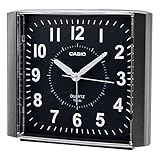 CASIO(カシオ) 目覚まし時計 置き時計 ブラック 黒 アナログ スヌーズ ライト シンプル TQ-482-1JF