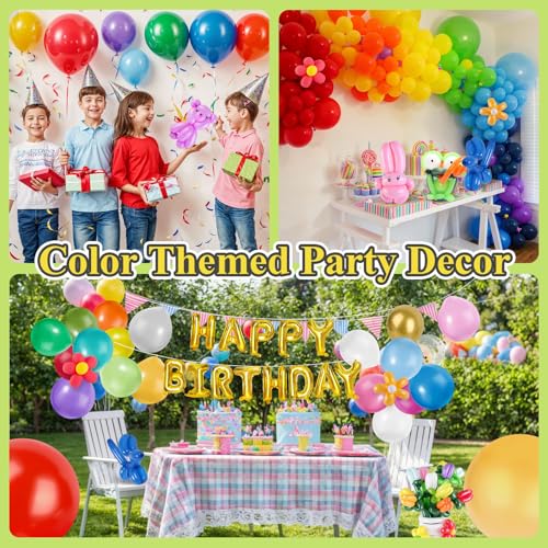 Mcpinky HMC0413 100Pcs 260Q Long Balloons,Rainbow Twisting Balloons Thicken Latex Animal Balloons thumb #5