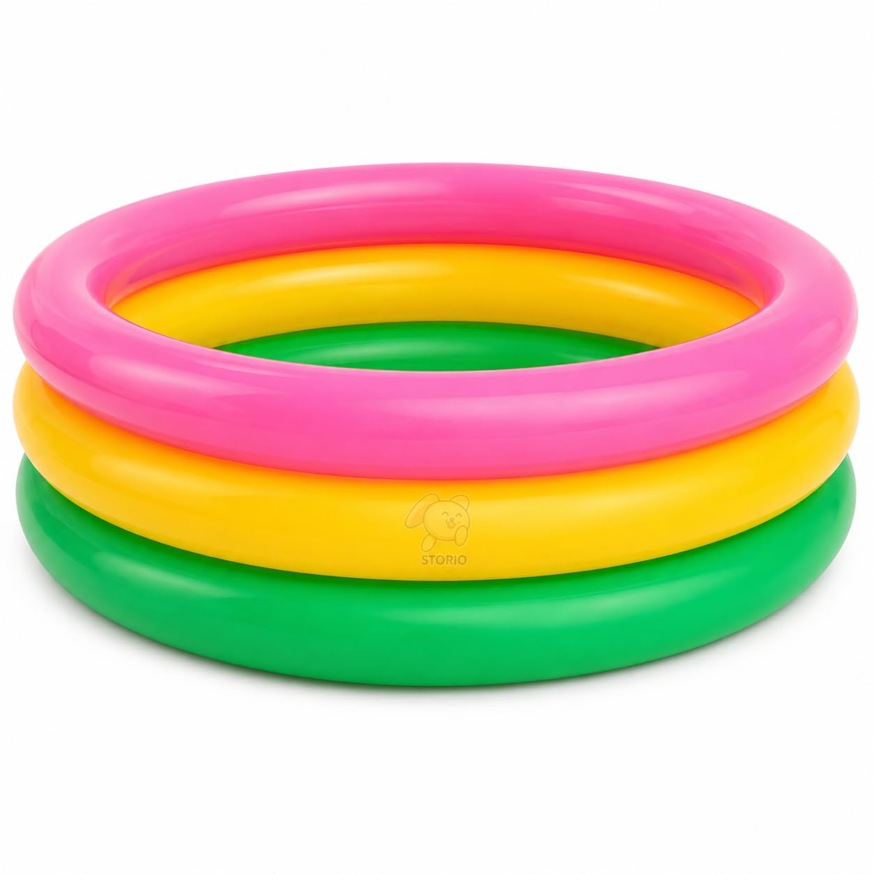 Storio 3 Feet Inflatable Kids Pool | Bath Tub for Toddlers & Children | Summer Water Fun Pool Toy – 34 x 10 Inches | Garden & Balcony Splash Pool for Boys & Girls (3+ Years)-image-1
