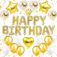 Amazon | Iysoll 誕生日 バルーン バースデー 飾り 風船 豪華 HAPPY