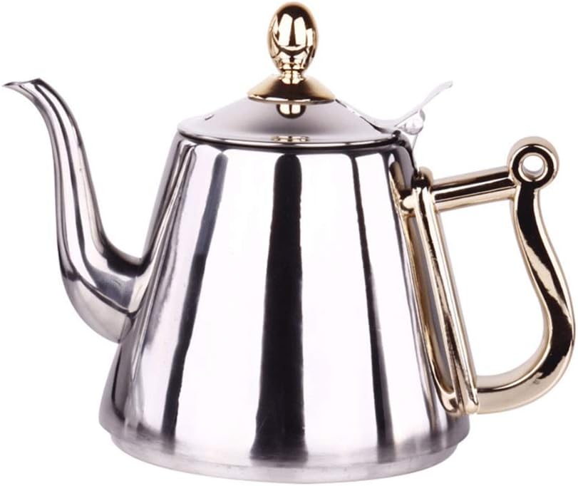 Stainless Steel Kitchen Teapot Coffee Pot Water Induction Cooker Flat Kettle Burning Tea