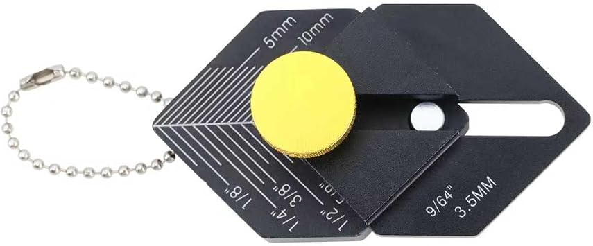 Trim Carpentry Tools Woodworking Measuring Ruler and Finish Ruler Multitool-Measure Distances, Mark Cuts Aluminum Alloy Black