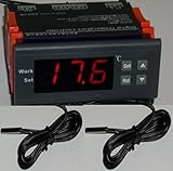 Happybuy 2 Sensors Temperature Controller