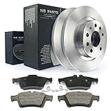 4x Bremsbelag für die Hinterachse 2x Bremsscheibe voll / massiv für die Hinterachse