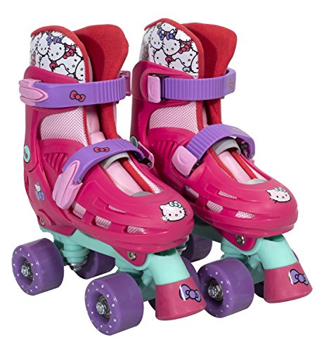 PlayWheels Hello Kitty Kids Classic Quad Roller Skates, Junior Size 10-13