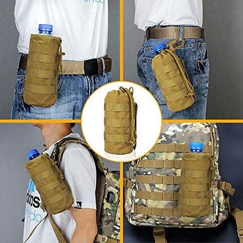 EEEKit 3 Pack Molle Pouch, Molle Mag Pouch, Tactical Compact Waist Bags EDC Utility Pouch Bags with 3 Hooks for Outdoor Hunting Camping Training