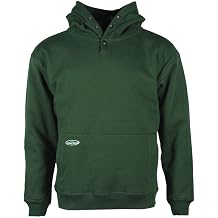 Arborwear Mens Cotton Double Thick Hooded Pullover Sweatshirt | Hoodies for Men, Snap Neck Collar and Handwarmer Pouch, 13 Oz. Pre-Washed Cotton Fleece, Oversized 3-Piece Hood