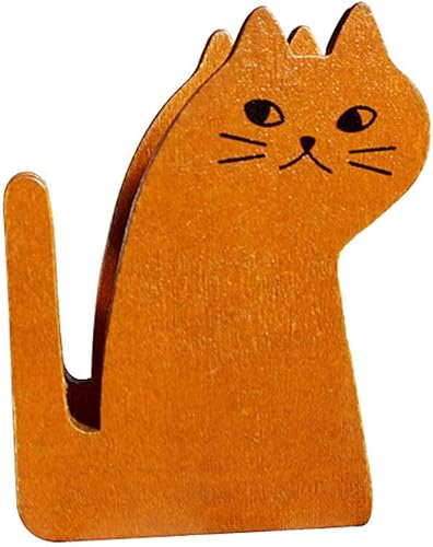 Miniatura 10 de Zerodeko 1 dispensador de cinta de gato, dispensador de cinta, cortador de cinta de madera retro para accesorios de escritorio de oficina en casa,