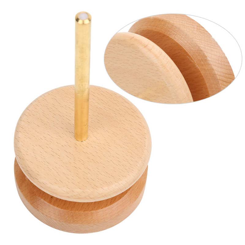 Crochet Yarn Winder Sewing Winder Spinning Reel Rotatable Wooden Base Metal Tubeturns The Yarn Spool Sewing Supplies