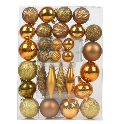PXIWDAN Christmas Ornament 40 Pcs Christmas Ball Ornament Hanging Decorations