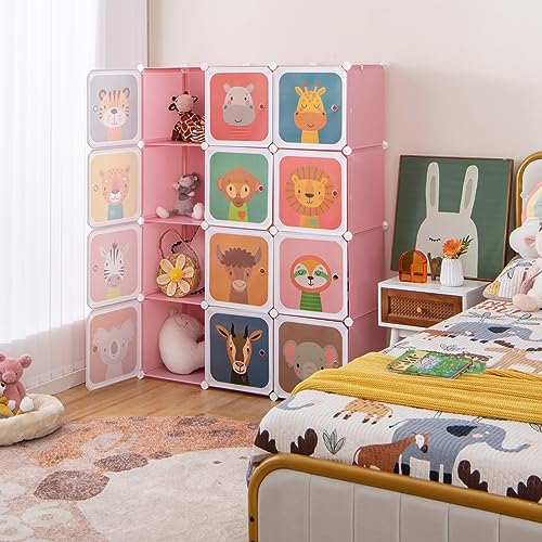 Meuble De Rangement Enfant 8 Cubes à Thème Spatial, Armoire