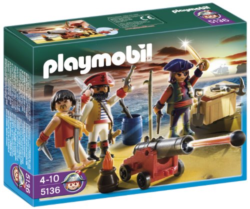 PLAYMOBIL - Tripulación Pirata, Set de Juego (5136)