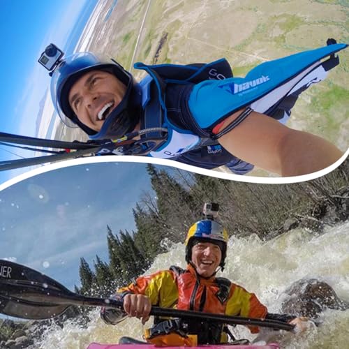 KSJEHW 34 Piezas Pegatina Casco Soporte 3M Adhesivo Almohadillas Hebillas Tornillo Accesorios Compatible con GoPro Hero 12 11 10 MAX 9 8 7 6 5 Session dji Osmo Cámaras de Acción - imagen 6