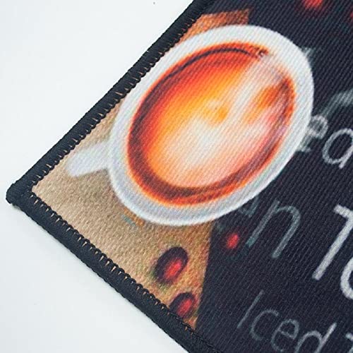 Image of HomeCloud Kitchen Rectangular Mat: Premium Anti-Slip, Soft, Washable, Designer Printed Mat for Floors, Kitchens, and Rooms - (6mm Thick, 41x122 cm and 41x61cm) (Black Espresso)