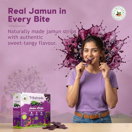 Image of Tribalveda Whole Dried Jamun Strips - 160 gm (Pack of 2)