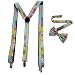 Scientist Rainbow Periodic Table Bow tie and Suspenders Kit