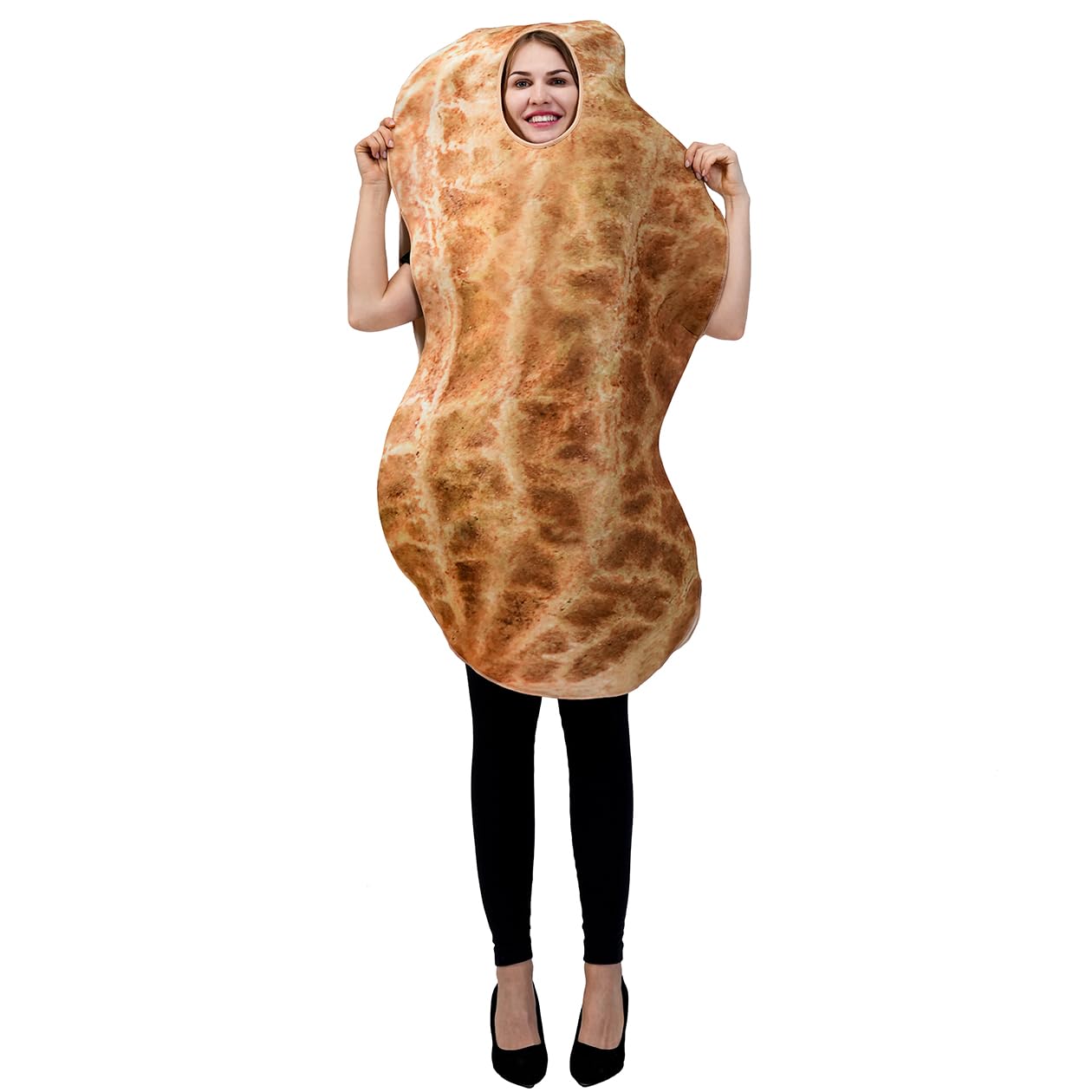 DSplayUnisex Adult Peanut Costume Cosplay for Halloween Costume Party(Tunic)