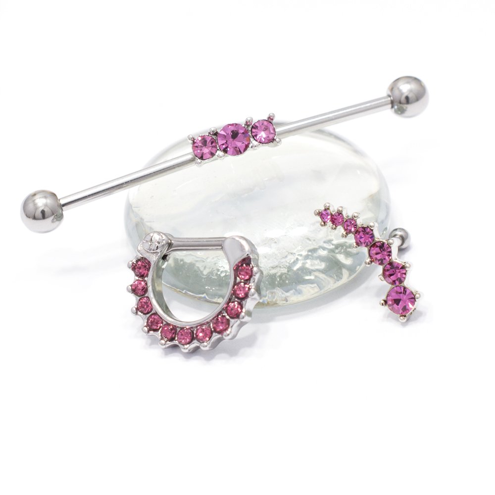 Piercing langue acier noir et zirconium - piercing