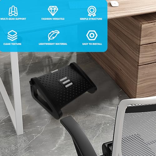 Repose-pieds réglable antidérapant avec surface de massage ergonomique