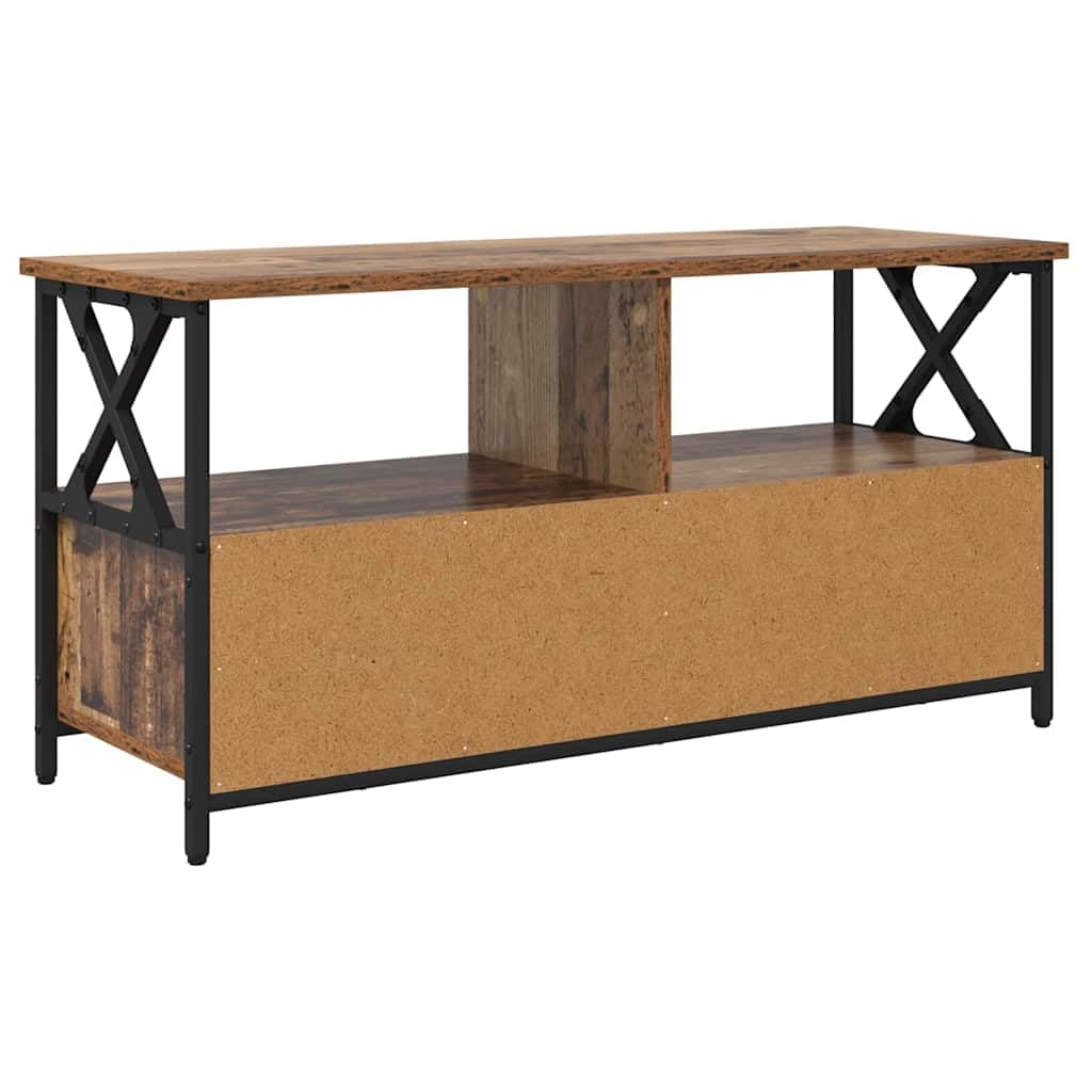 Szafka pod telewizor z szufladą ze starego drewna, 90 x 33 x 45 cm