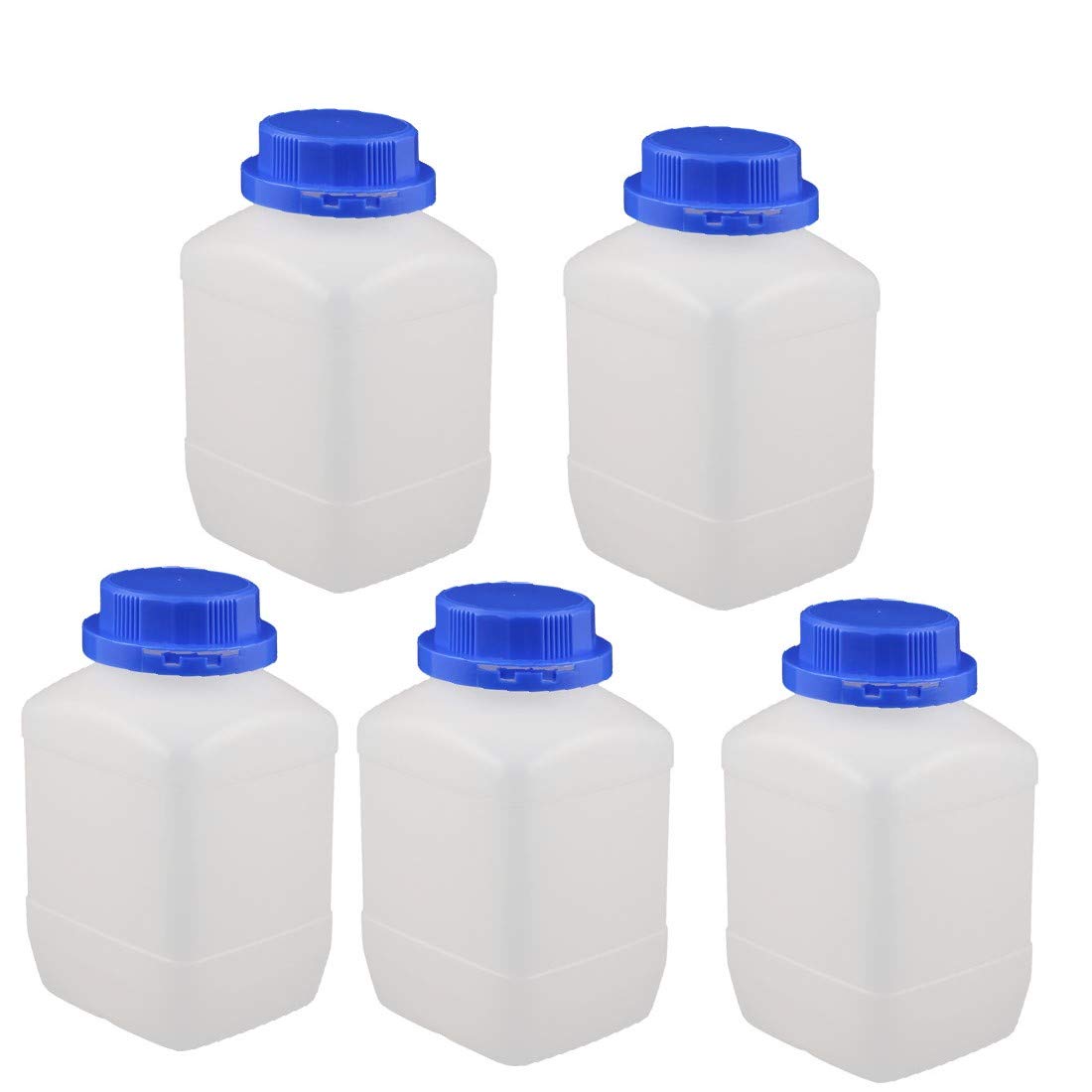 New Lon0167 5 Stück Vorgestellt 1200 ml Kunststoff zuverlässige Wirksamkeit Quadratischen Weithals Chemische Probe Reagenz Flasche Verdickung(id:37d 13 16 d2a)