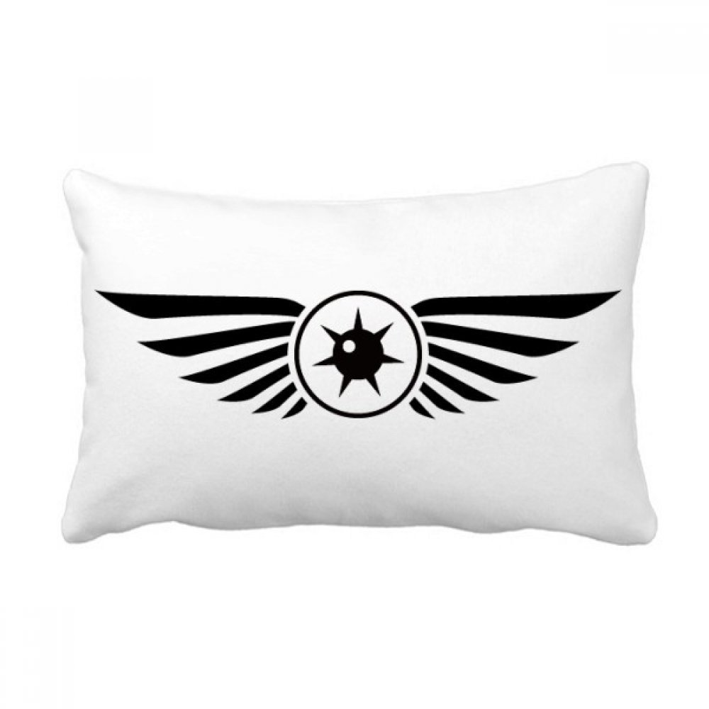 Coussin lombaire noir vecteur yeux pour decoration canape salon multicolore 40x60 cm