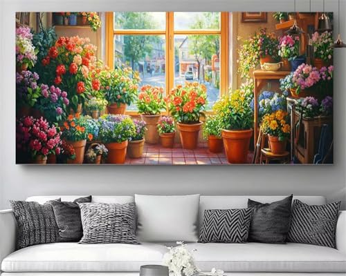 Plante Diamond Painting broderie kit complet 50x150cm pour adulte débutant