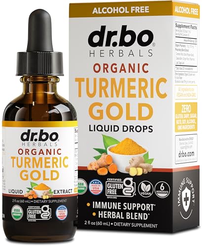 Turmeric Curcumin with Black Pepper Drops - Organic Turmeric Liquid Drops Gold Curcumin Oil Black Pepper Ginger Extract Root Supplements 1180mg - Ginger Liquid Joint Support Supplement Tincture 2oz