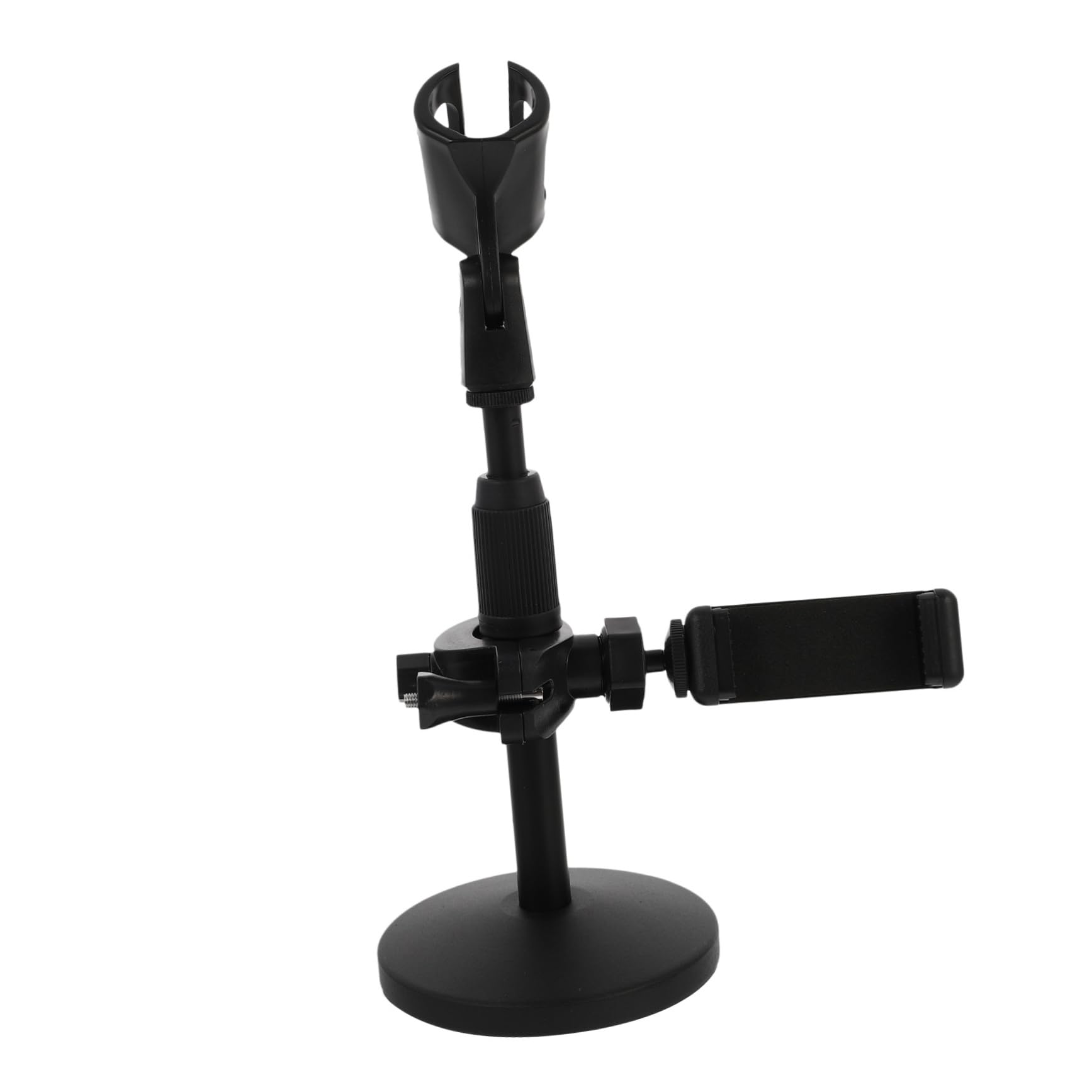 1pezzi Asta Microfono Regolabile Da Tavolo Con Per Telefono Struttura Design Multi- Per Casa e Palco Per Microfono Desktop
