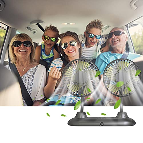 Cooling Fan for Car,Universal USB Vehicle Fan | with 360 Degree Rotation and Strong Wind, Quiet Cool