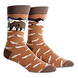 Sock It to Me Men's Crew Socks Bear Necessities  Size 7-13