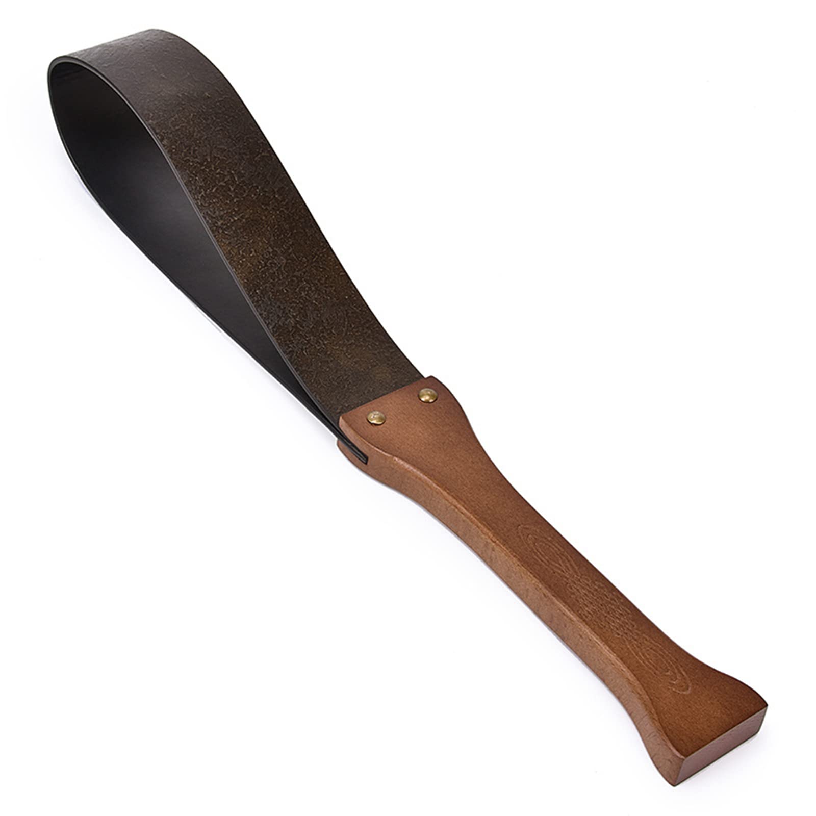 SM Paddle Erótico Flogger Whip Bondage Spanking Paleta de piel de vaca con mango de madera Cosplay Juego de rol Fetiche Juguete sexual para mujeres, hombres y parejas Extremo