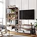 VASAGLE BRYCE TV Stand for TVs up to 43 Inches, Storage Console with Metal Shelf, Easy Assembly and Sturdy Design, Adjustable Feet, 39.4 x 15.7 x 20.3 Inches, Industrial, Rustic Brown ULTV40BX