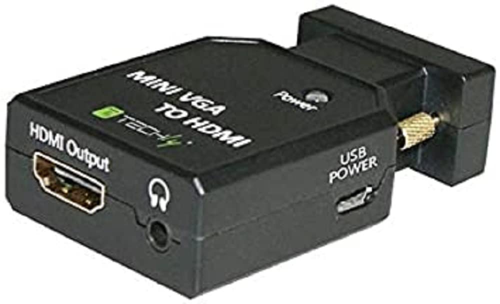 Techly IDATA VGA-HDMINI konwerter HDMI mini, czarny