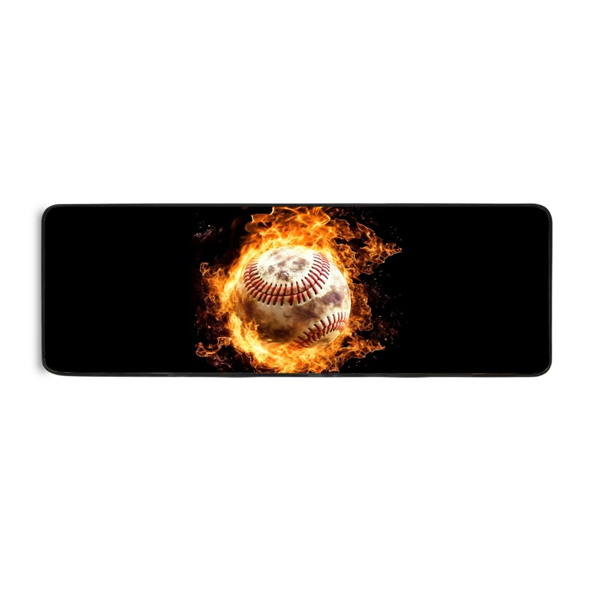 Tapis de cuisine lavable fini les glissades avec ce tapis de sol baseball 183 x 61 cm