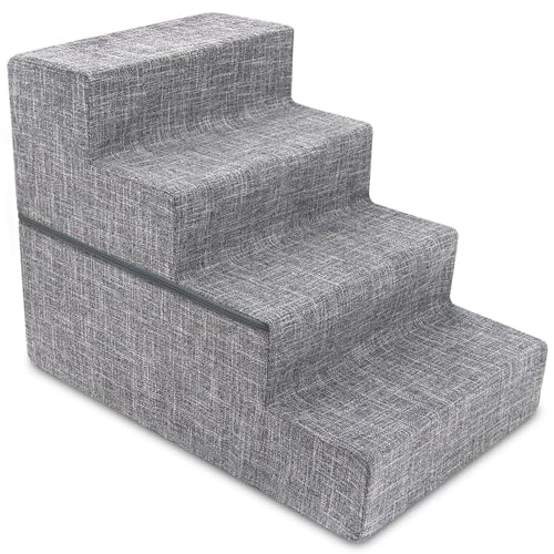 Best Pet Supplies Foam Dog & Cat Stairs, 4-Step, 22-inch